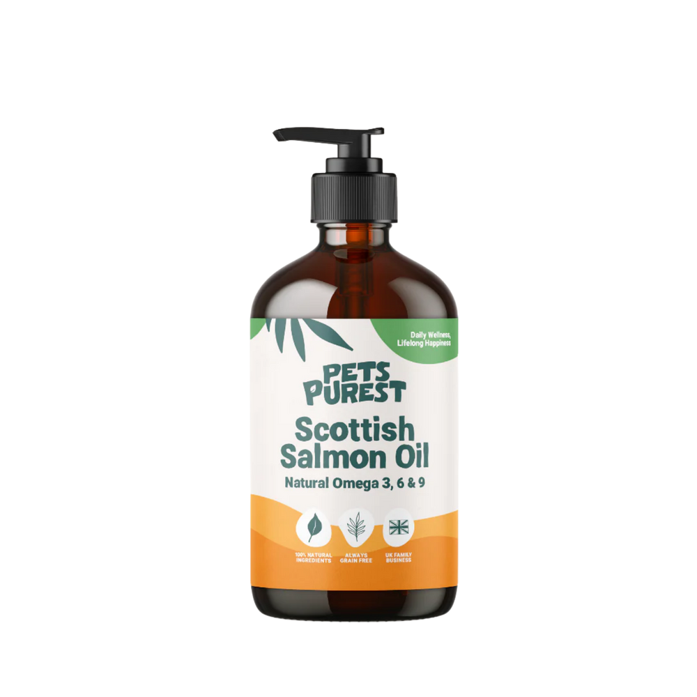 100% Natural Scottish Salmon Oil for Dogs & Cats – Healthy Coat & Joint Support