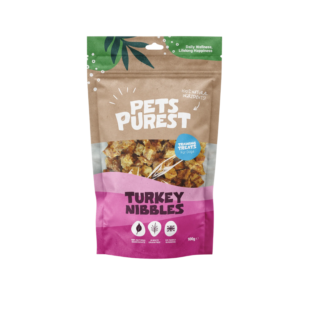 100% Natural Turkey Nibbles for Dogs & Cats | 100g – Single Ingredient & Grain Free