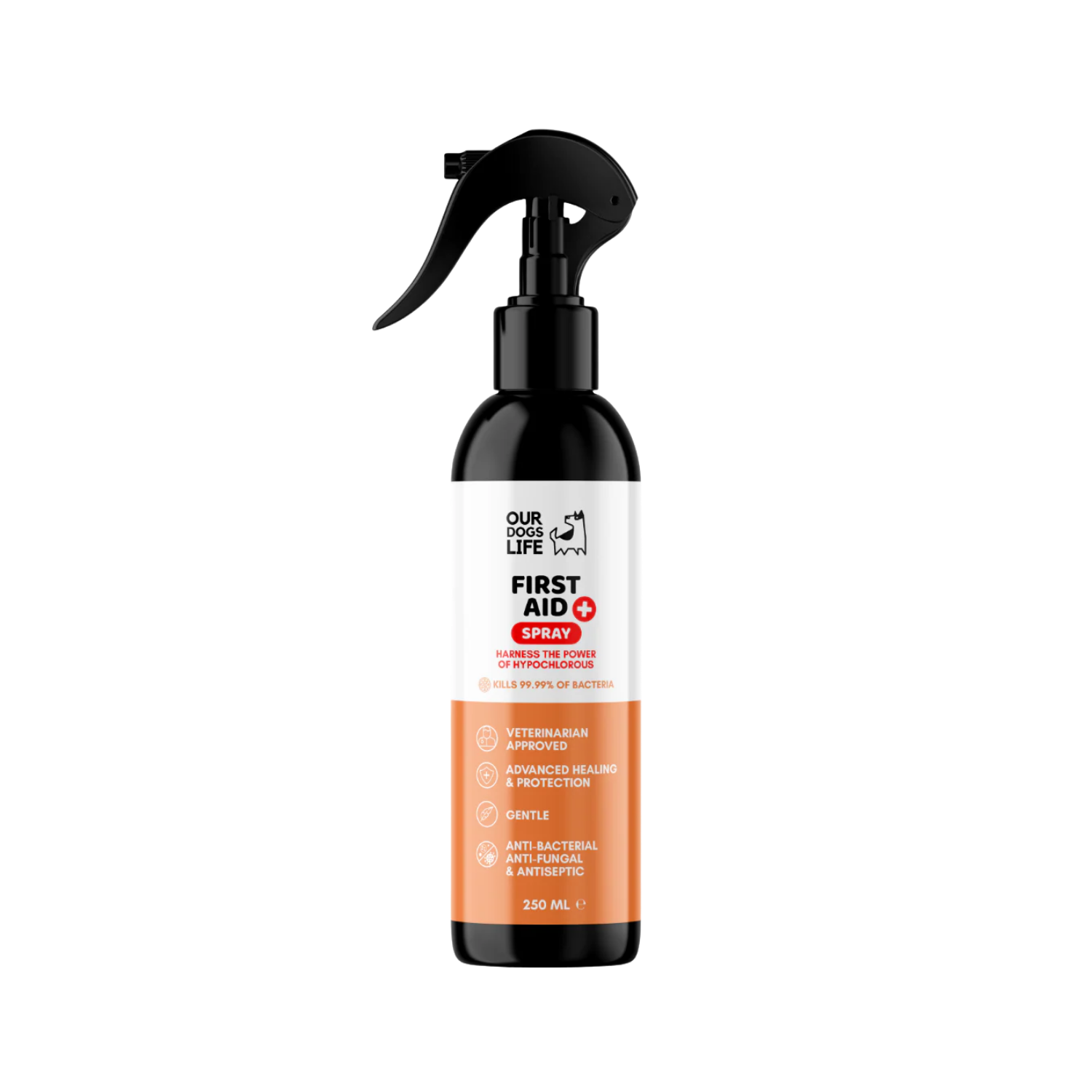 Dog First Aid Antiseptic Spray 250ml - Hypochlorous Formula