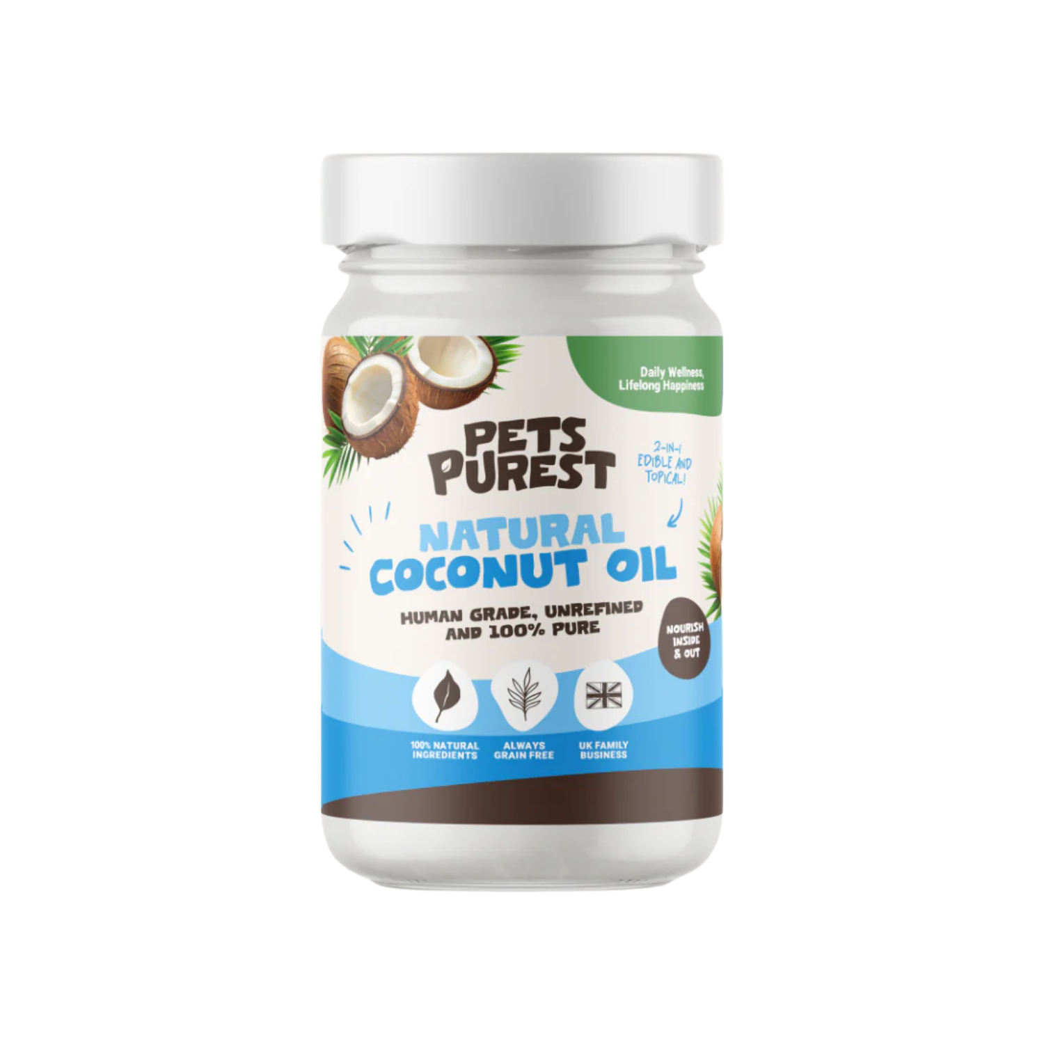Cold Pressed Organic Coconut Oil for Dogs 340g