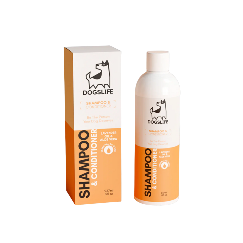 2-in-1 Dog Shampoo & Conditioner with Lavender & Jojoba – Soothes Itching & Moisturises Coat