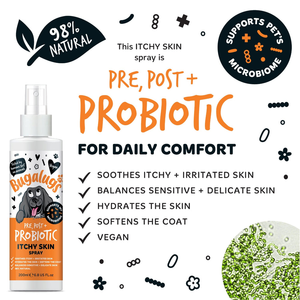 Pre, Post + Probiotic Itchy Skin Spray for Dogs