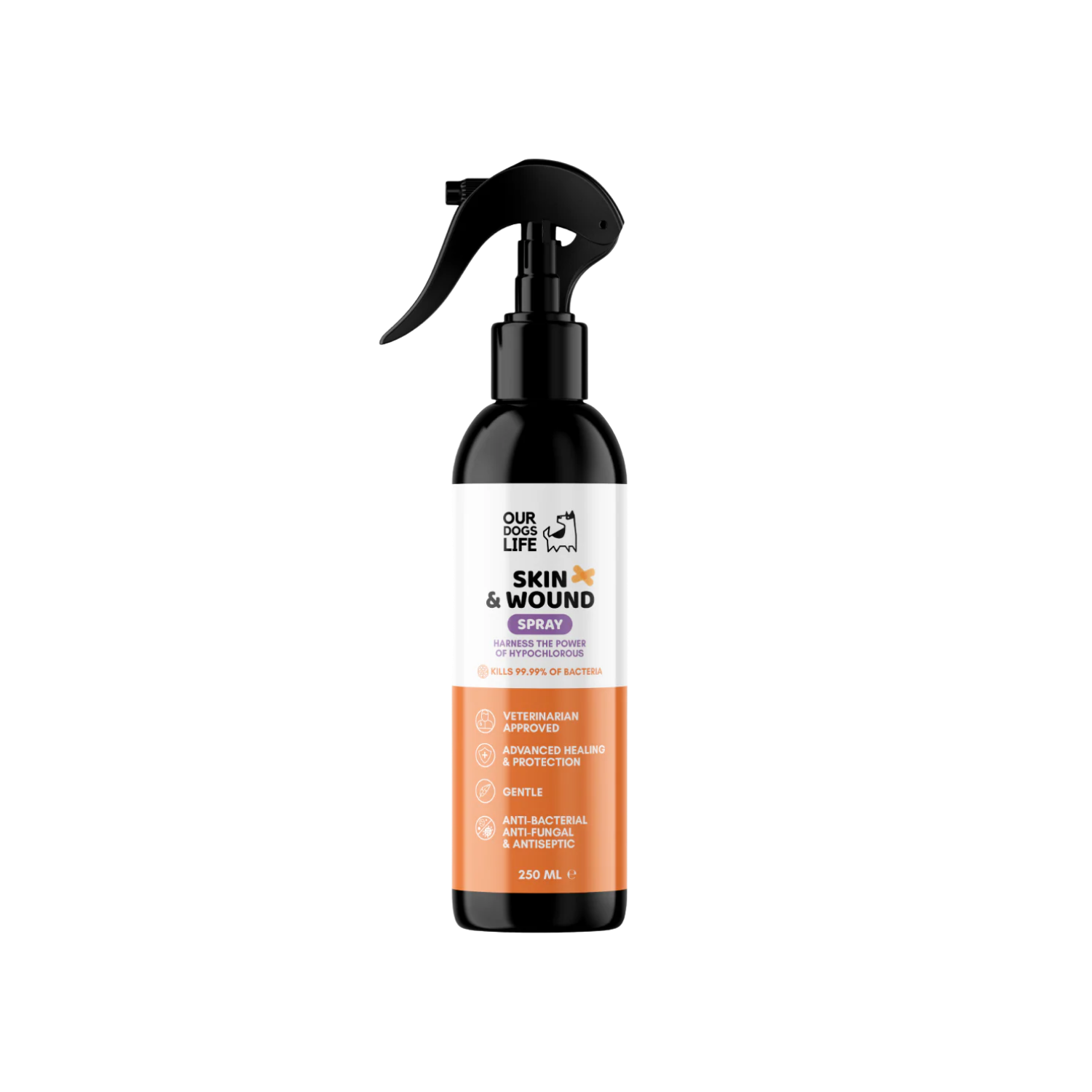 Antiseptic Skin & Wound Healing Spray for Dogs 250ml