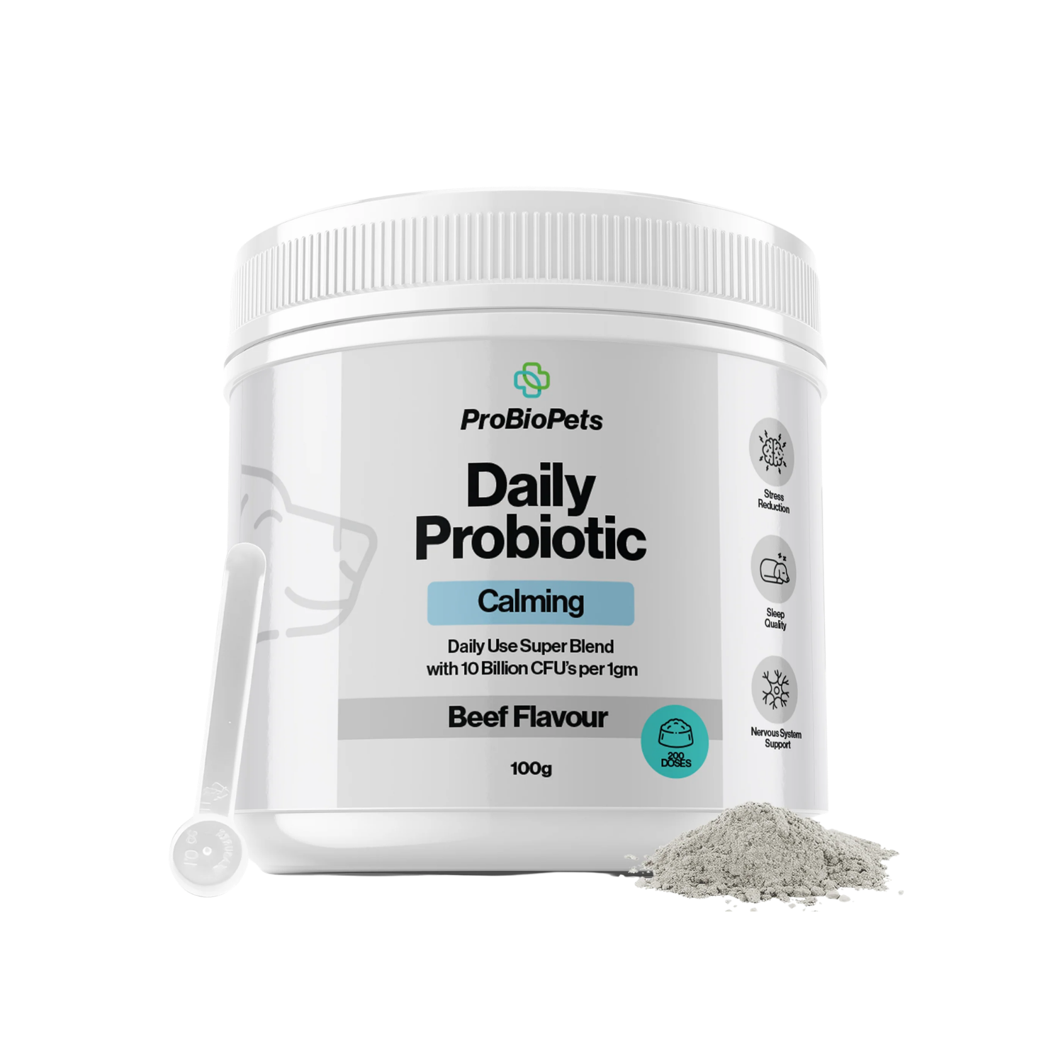 Calming Aid Probiotic Powder for Dogs & Cats