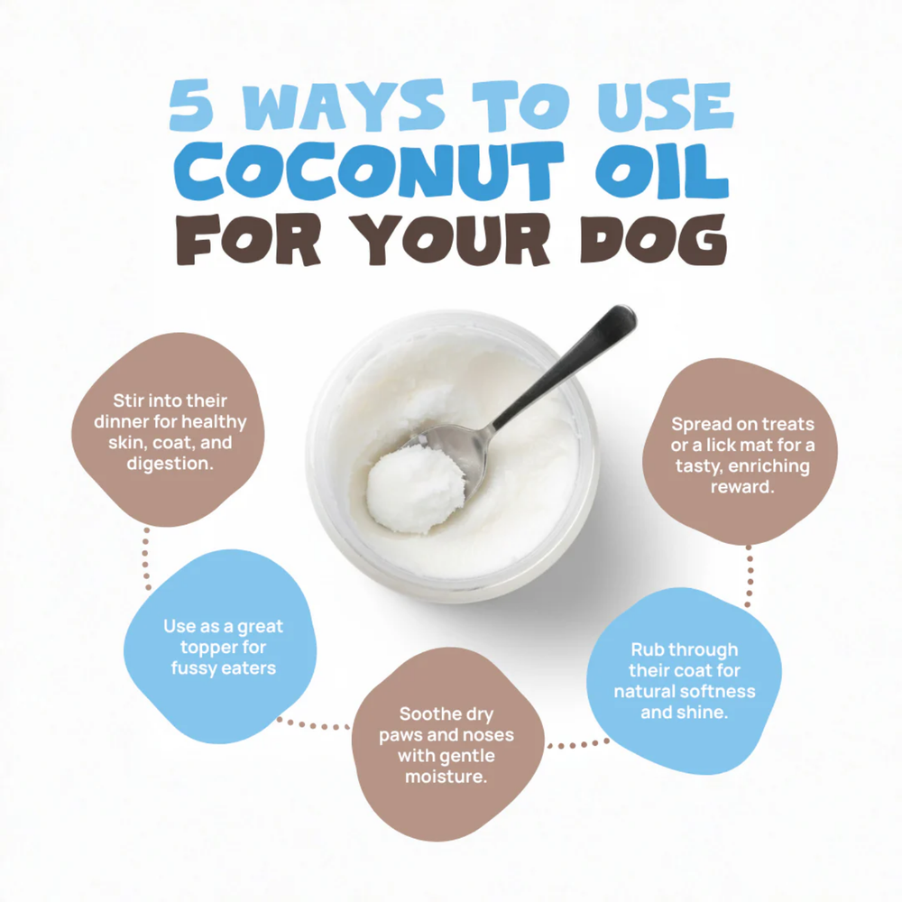 Cold Pressed Organic Coconut Oil for Dogs 340g
