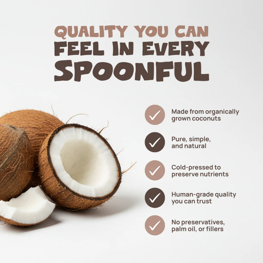 Cold Pressed Organic Coconut Oil for Dogs 340g