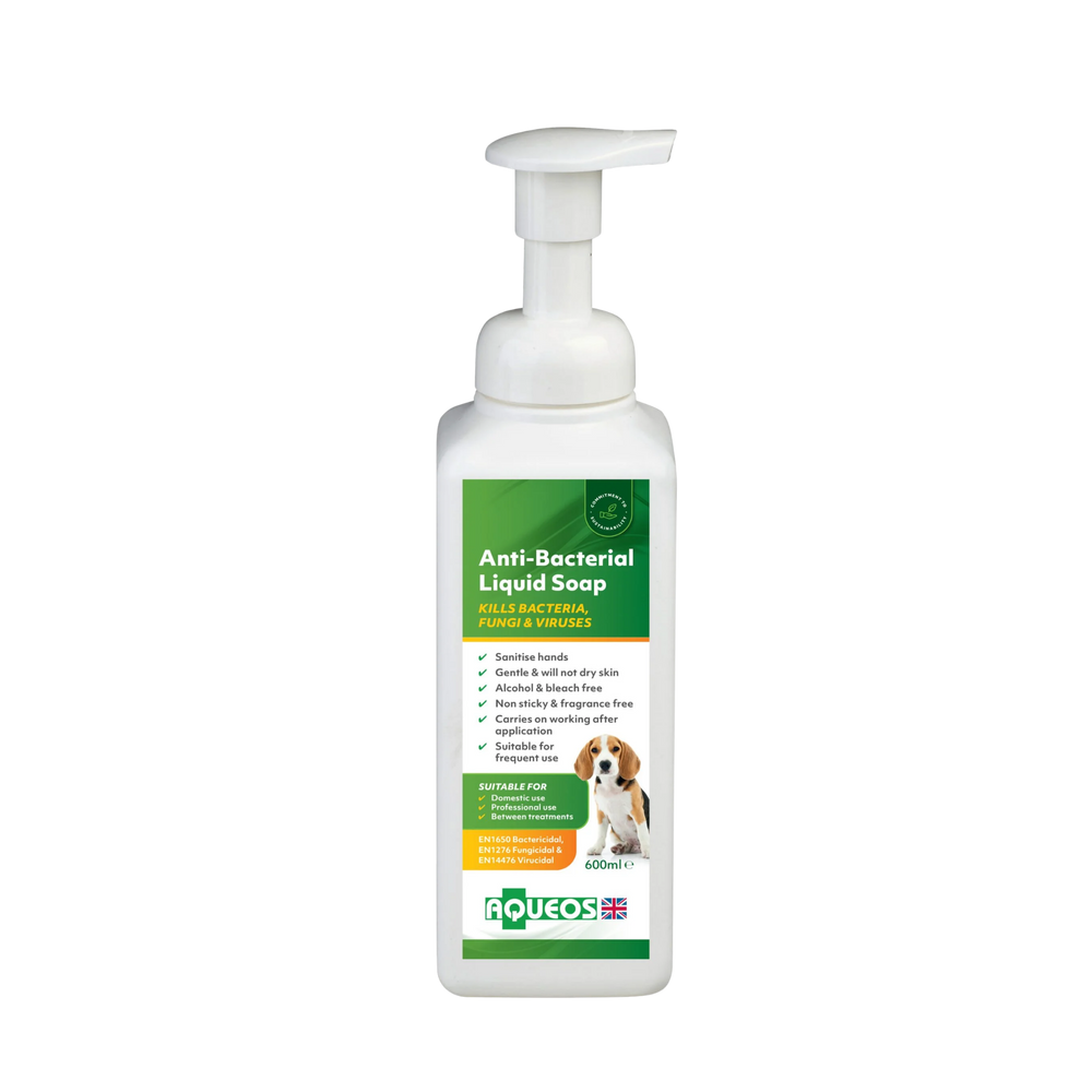 Aqueos Antibacterial Canine Liquid Soap 600ml