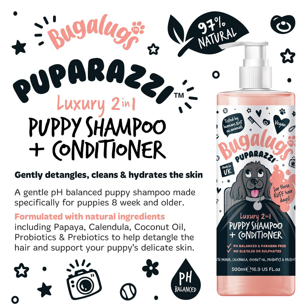 Puparazzi™ Luxury 2 in 1 Puppy Shampoo & Conditioner