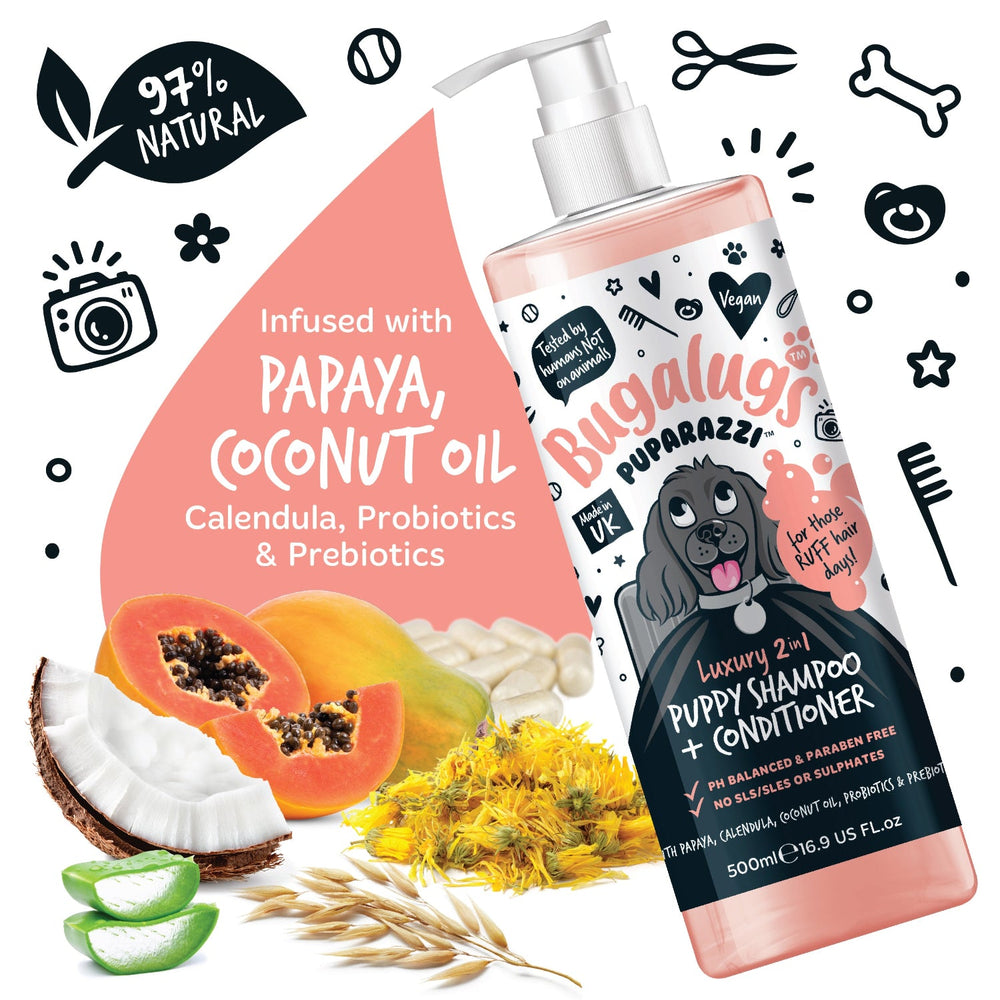 Puparazzi™ Luxury 2 in 1 Puppy Shampoo & Conditioner