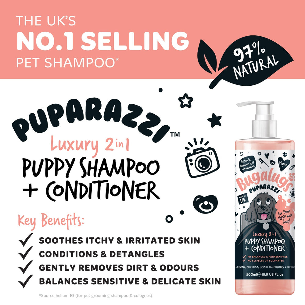 Puparazzi™ Luxury 2 in 1 Puppy Shampoo & Conditioner