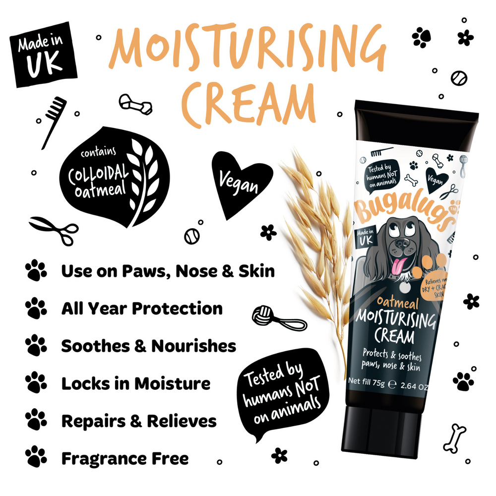 Bugalugs Oatmeal Moisturising Cream - contains colloidal oatmeal