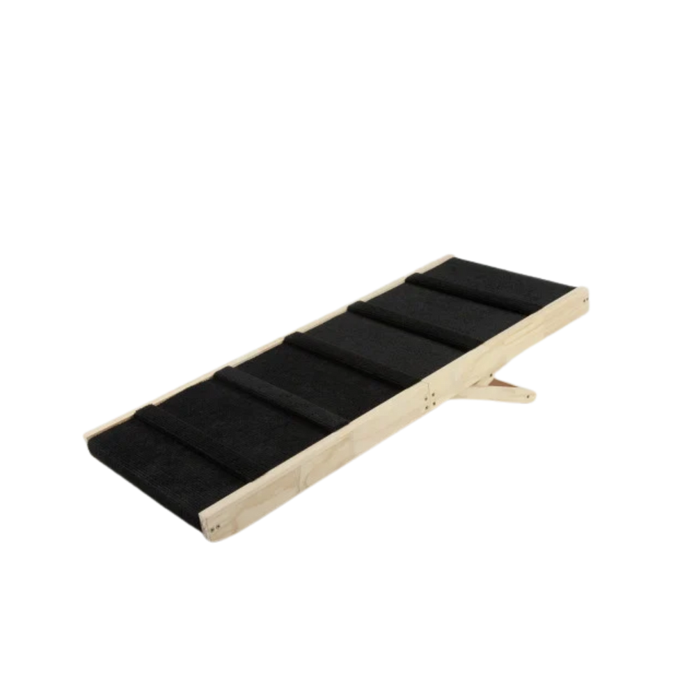 Adjustable Wooden Dog & Cat Ramp - 3 Sizes, 6 Heights usage view – All Breeds