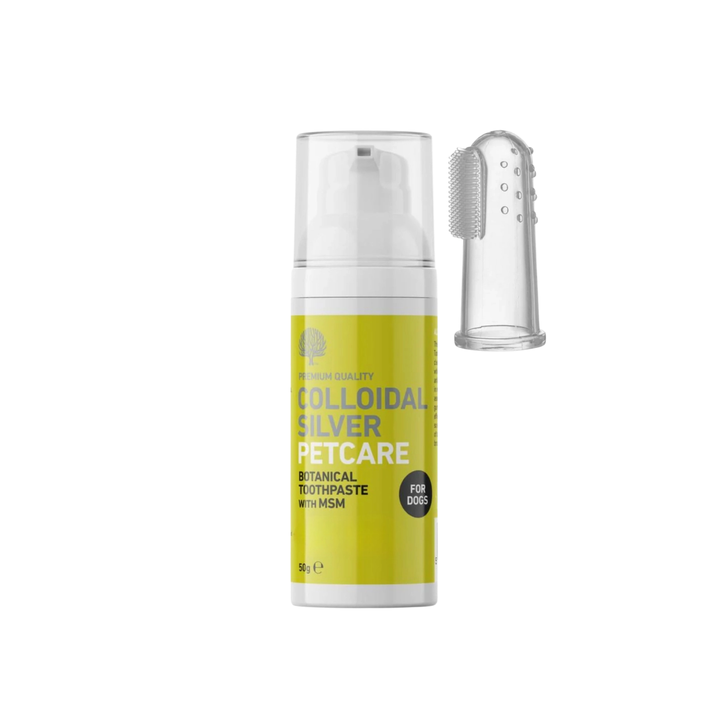 All Natural Antibacterial Botanical Toothpaste for Dogs packaging – Reduces Plaque