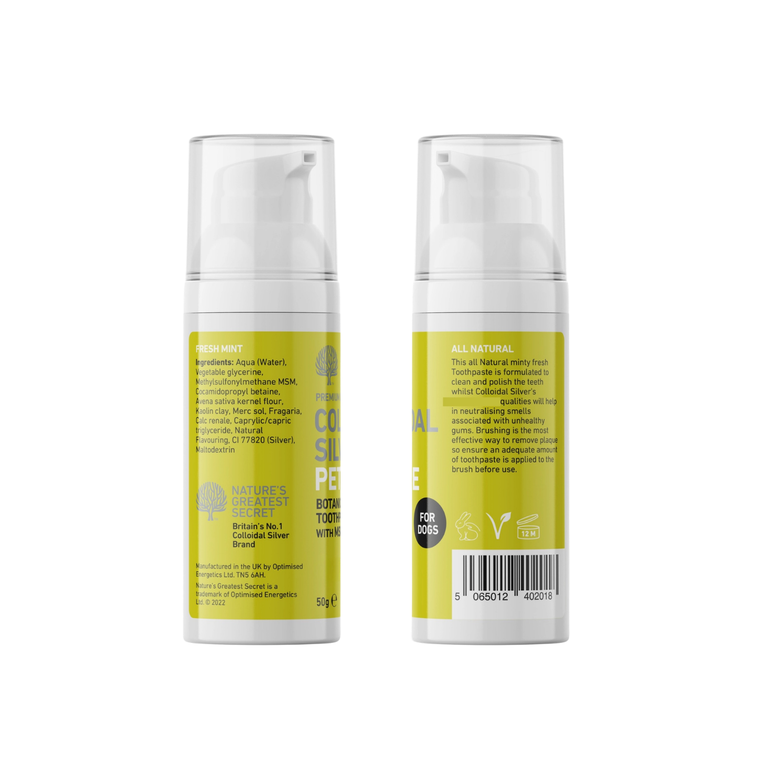 All Natural Antibacterial Botanical Toothpaste for Dogs product detail – Antibacterial Action