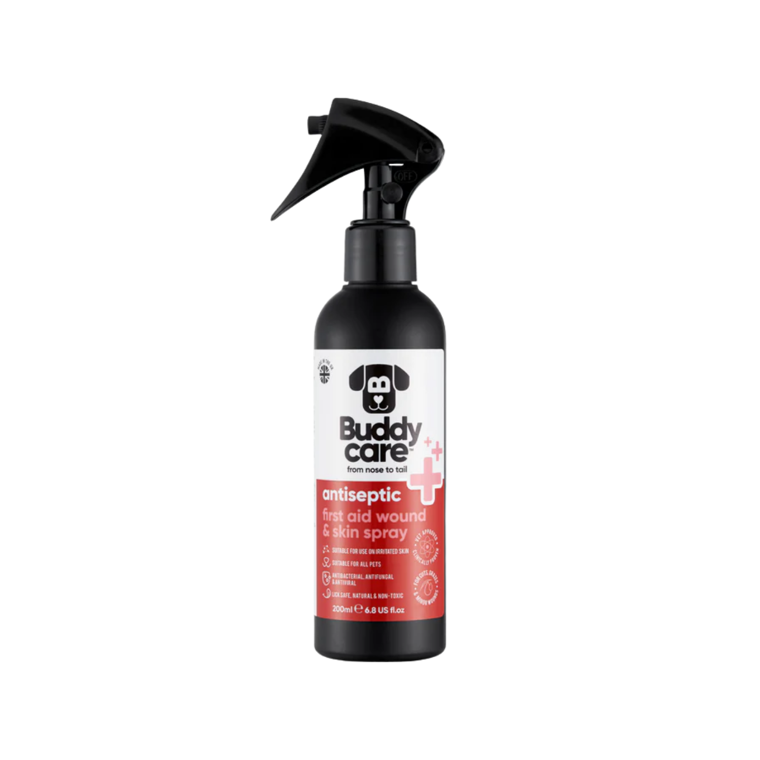 Antiseptic First Aid Wound & Skin Spray for Pets 200ml – Wound Cleansing & Infection Prevention
