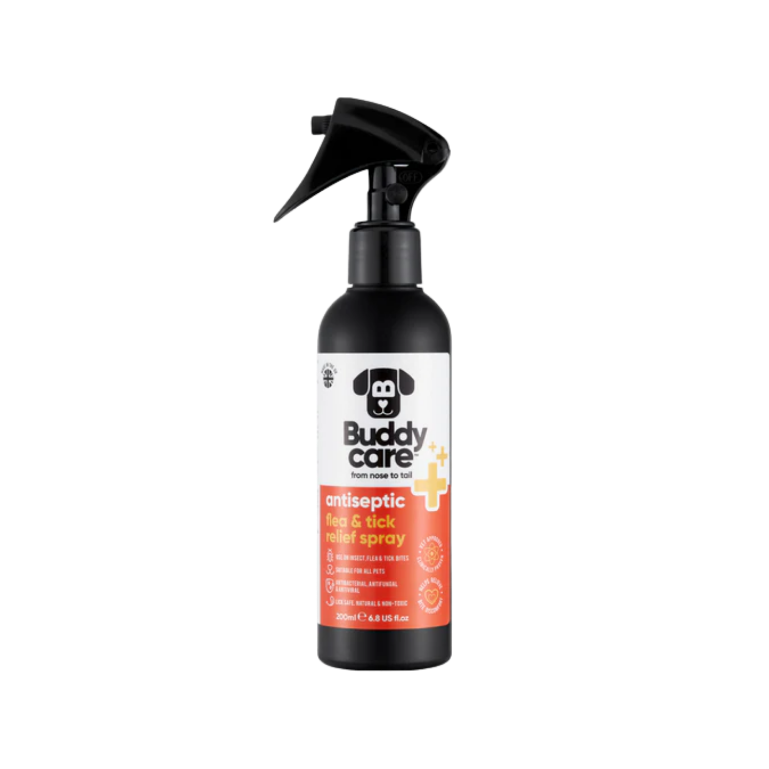 Antiseptic Flea & Tick Relief Spray for Dogs 200ml – Soothes Irritation & Antiseptic Protection