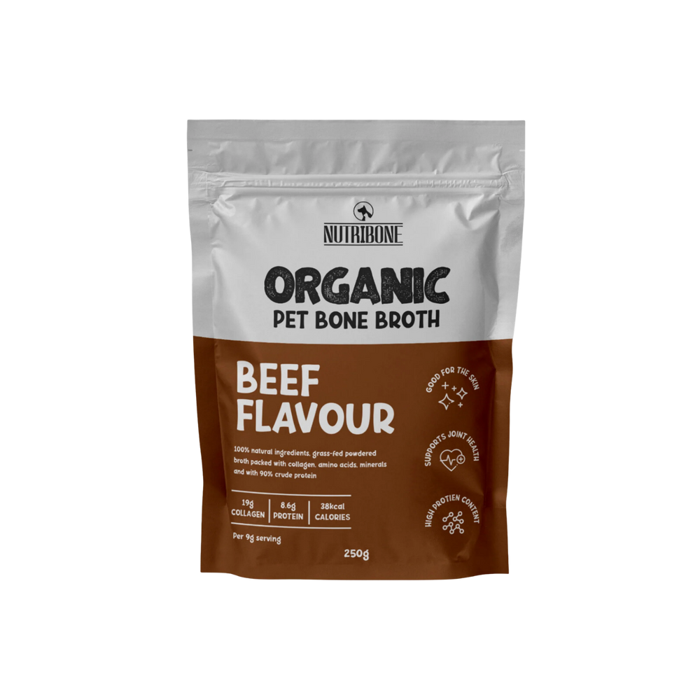 Beef Bone Broth Powder for Dogs & Cats — 250ml – Gut Health & Joint Support