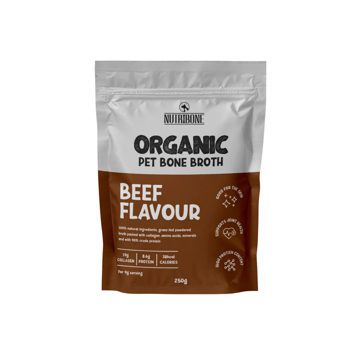 Beef Bone Broth Powder for Dogs & Cats — 250ml – Gut Health & Joint Support
