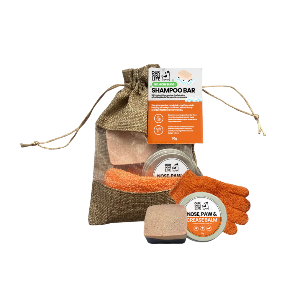 Bug Off Natural Shampoo Bar & Balm for Dogs – Flea Repellent & Tick Repellent