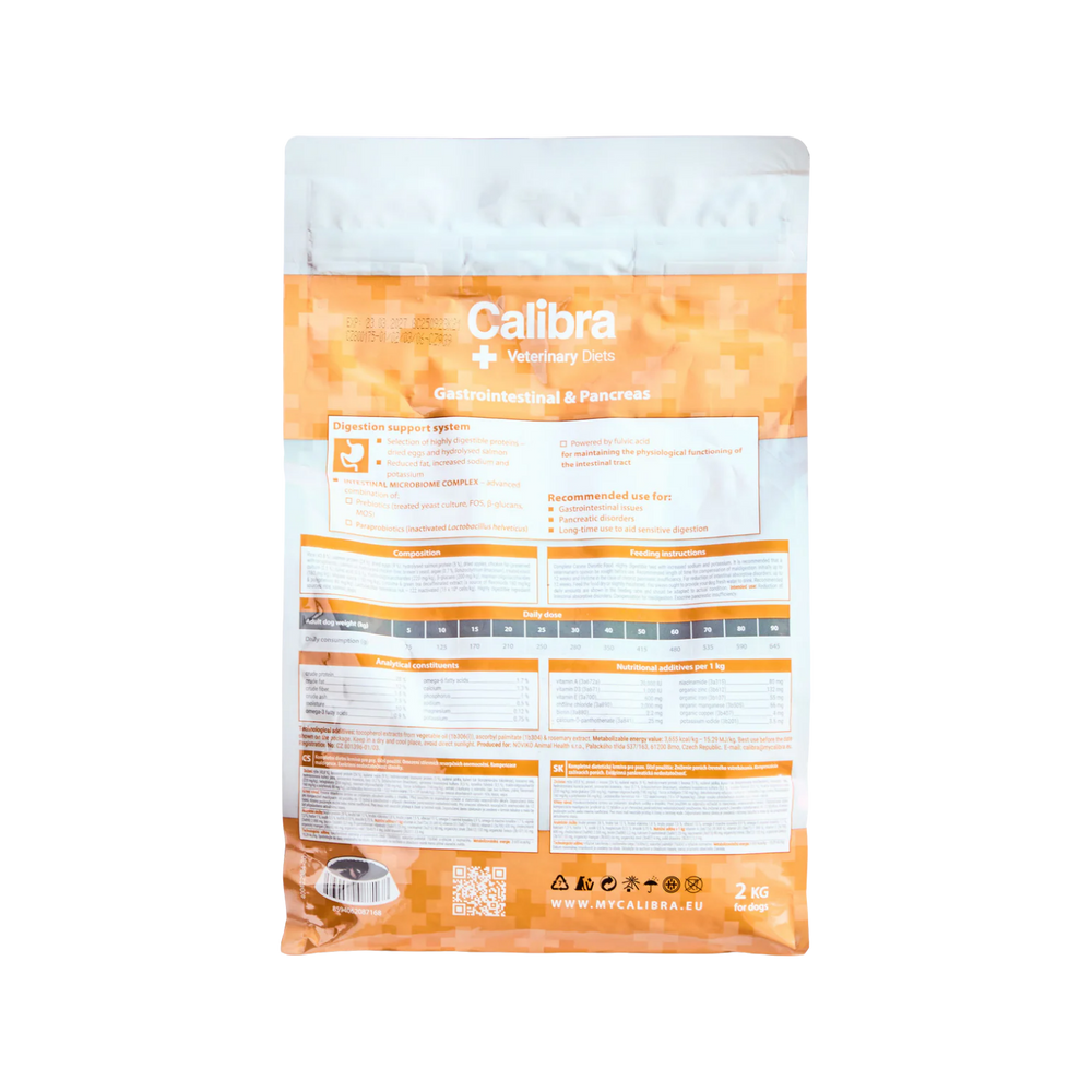 Calibra Gastrointestinal Pancreas Support Dog Food usage view – Gut Health