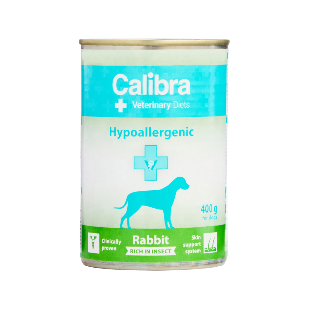 Calibra Hypoallergenic Rabbit & Insect Dog Food 6x400g – Hypoallergenic & Novel Protein