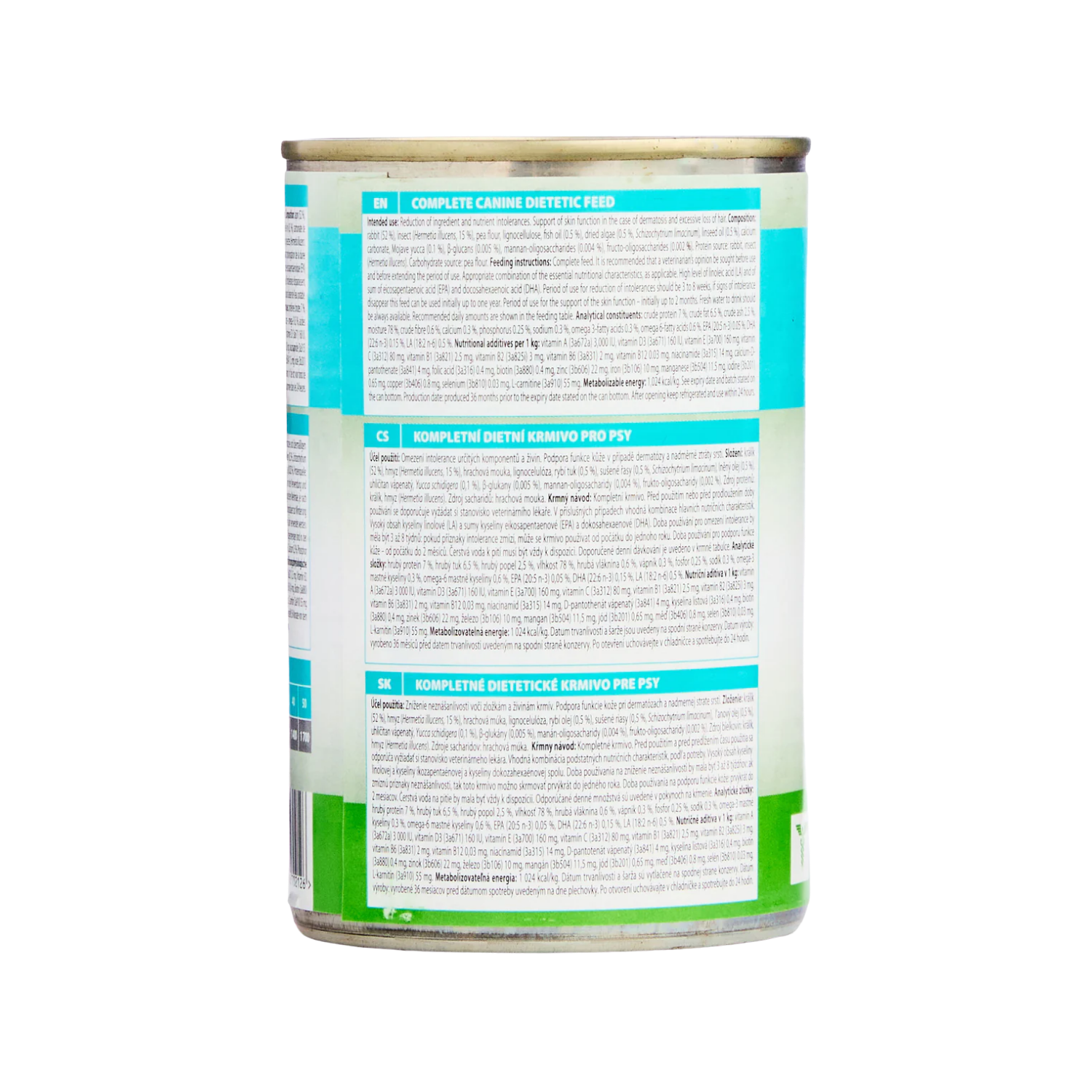 Calibra Hypoallergenic Rabbit & Insect Dog Food 6x400g packaging – Novel Protein