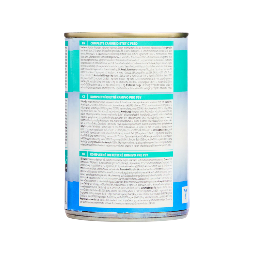 Calibra Hypoallergenic Salmon & Insect Wet Dog Food 6x400g packaging – Sensitive Digestion