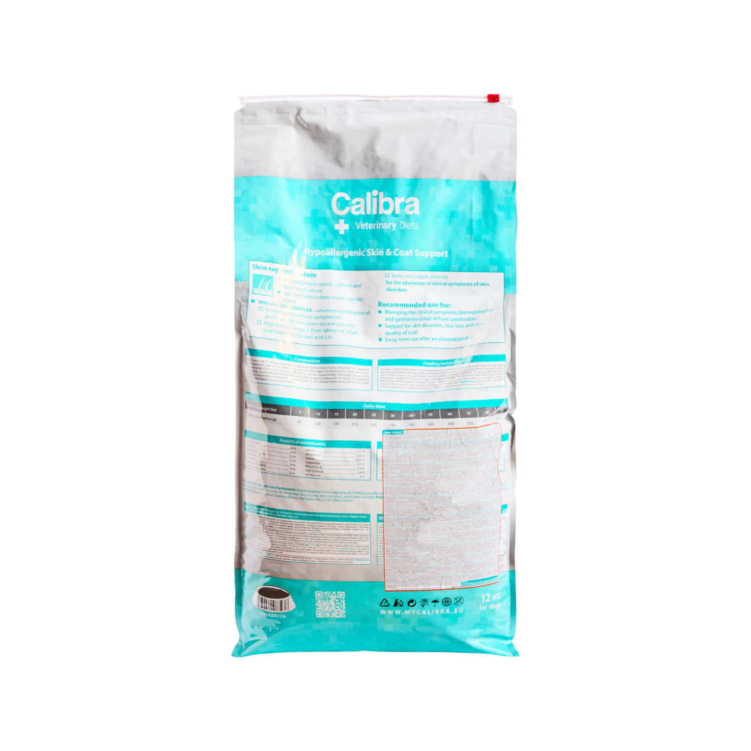 Calibra Hypoallergenic Skin & Coat Support Dog Food packaging – Hypoallergenic