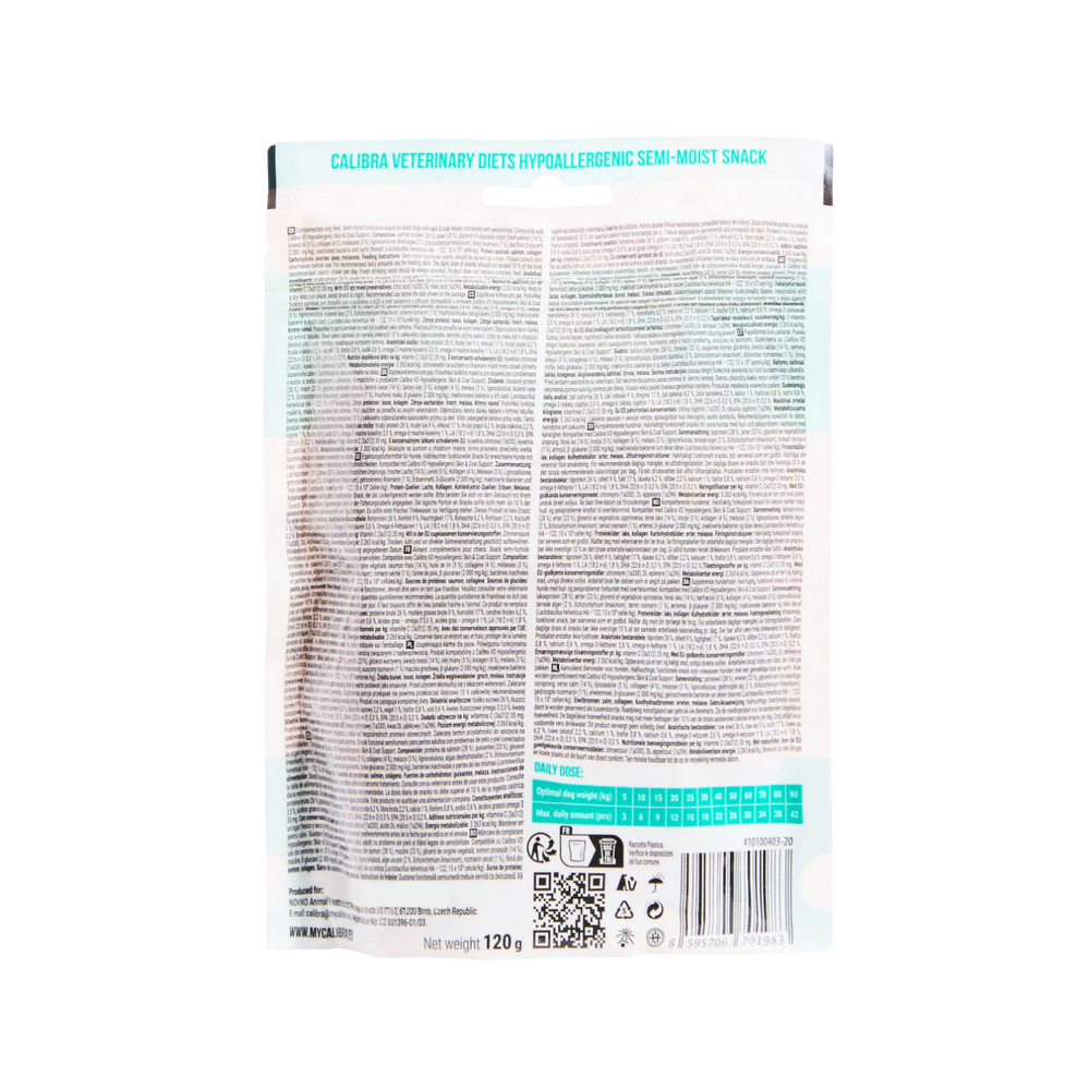 Calibra Semi Moist Mobility Support Dog Snack 120g packaging – Mobility Care
