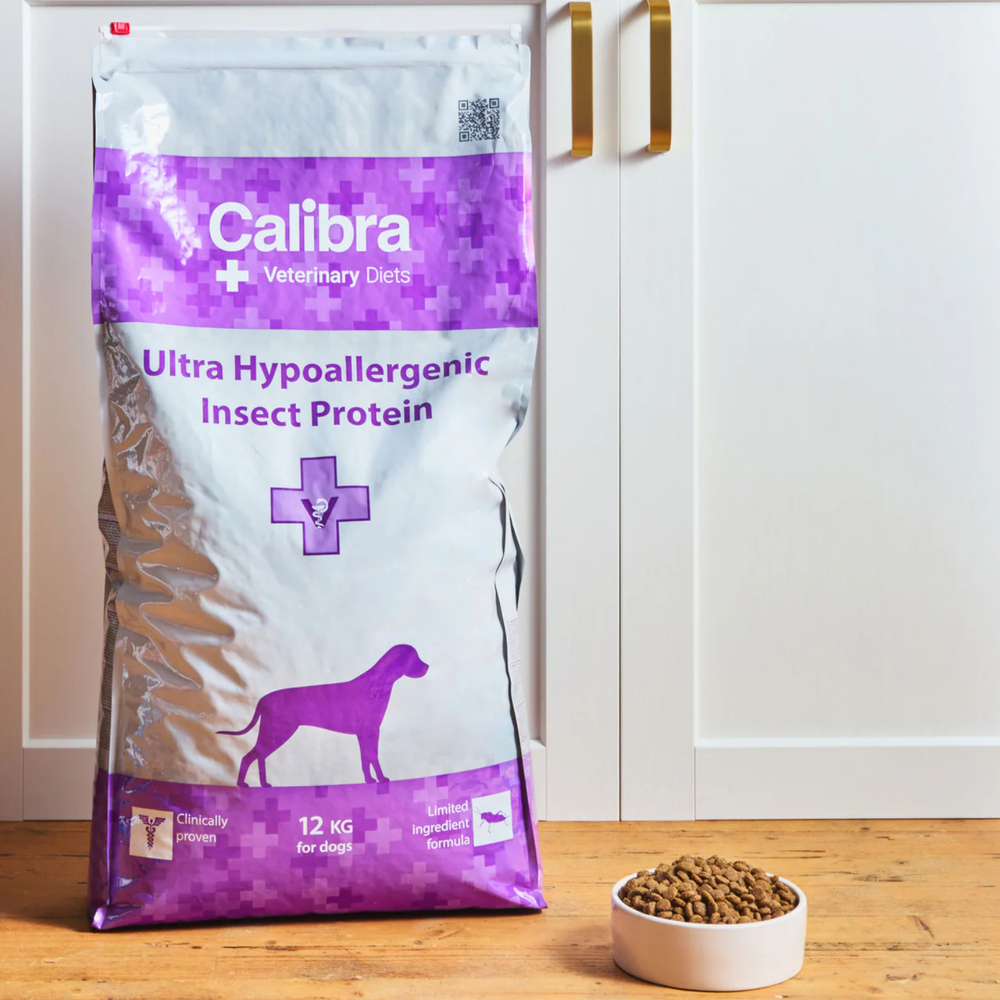 Calibra Ultra Hypoallergenic Insect Dog Food close-up – Food Allergy Support
