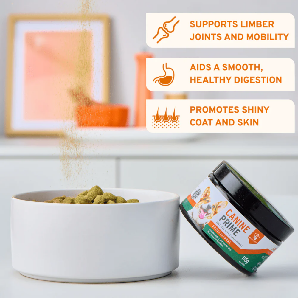 Canine Prime 40-in-1 Daily Superfood Supplement for Dogs packaging – Joint Support