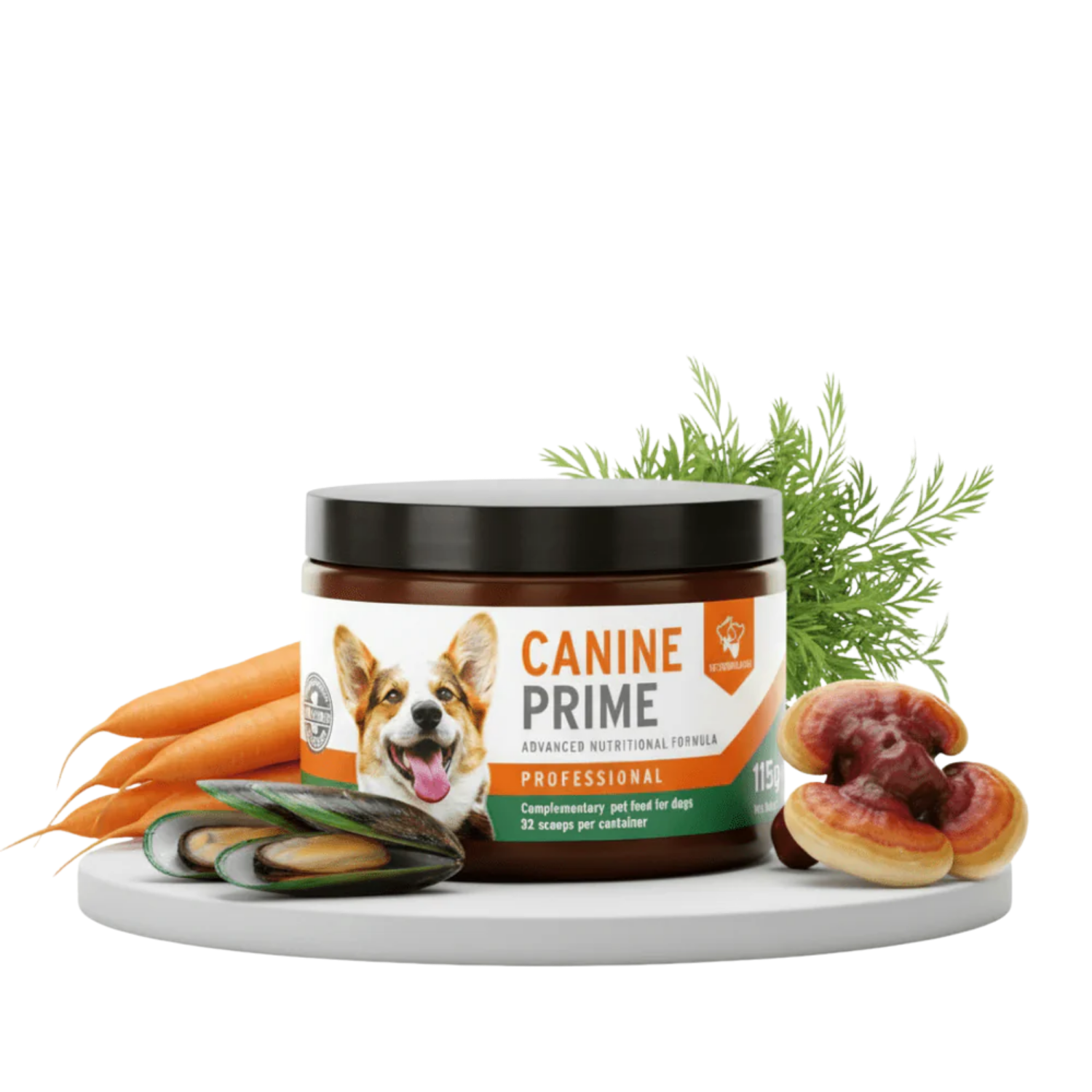 Canine Prime 40-in-1 Daily Superfood Supplement for Dogs usage view – Skin & Coat