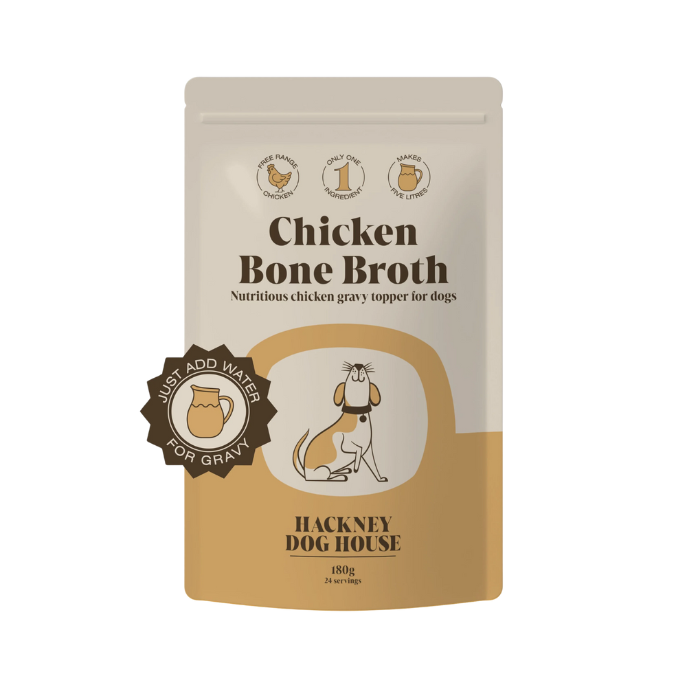 Chicken Bone Broth Powder for Dogs | Gravy Food Topper – Joint Support & Gut Health
