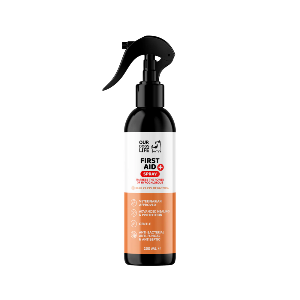 Dog First Aid Antiseptic Spray 250ml - Hypochlorous Formula – Wound Care & Targets Bacteria