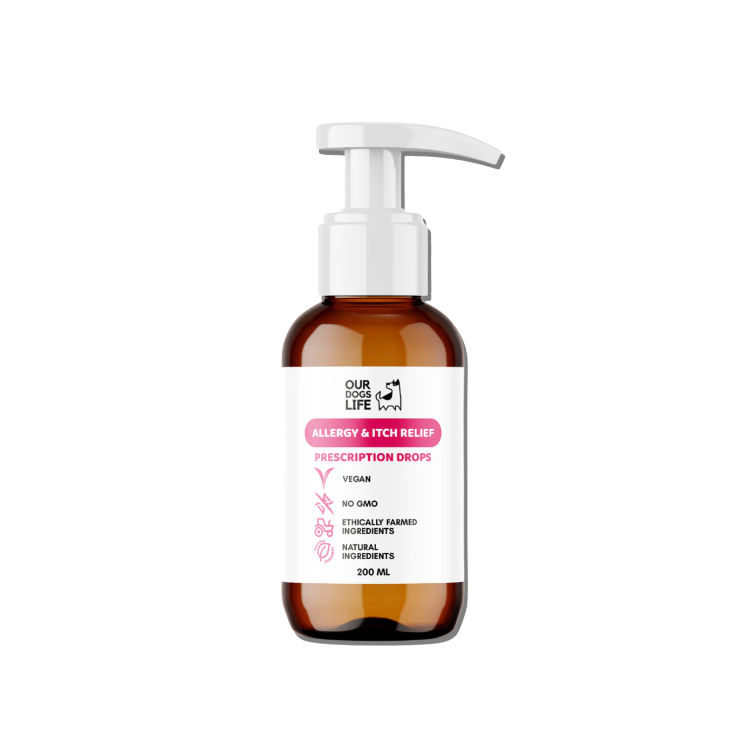 Dog Itch & Allergy Relief Drops 200ml – Itch Relief & Allergy Support