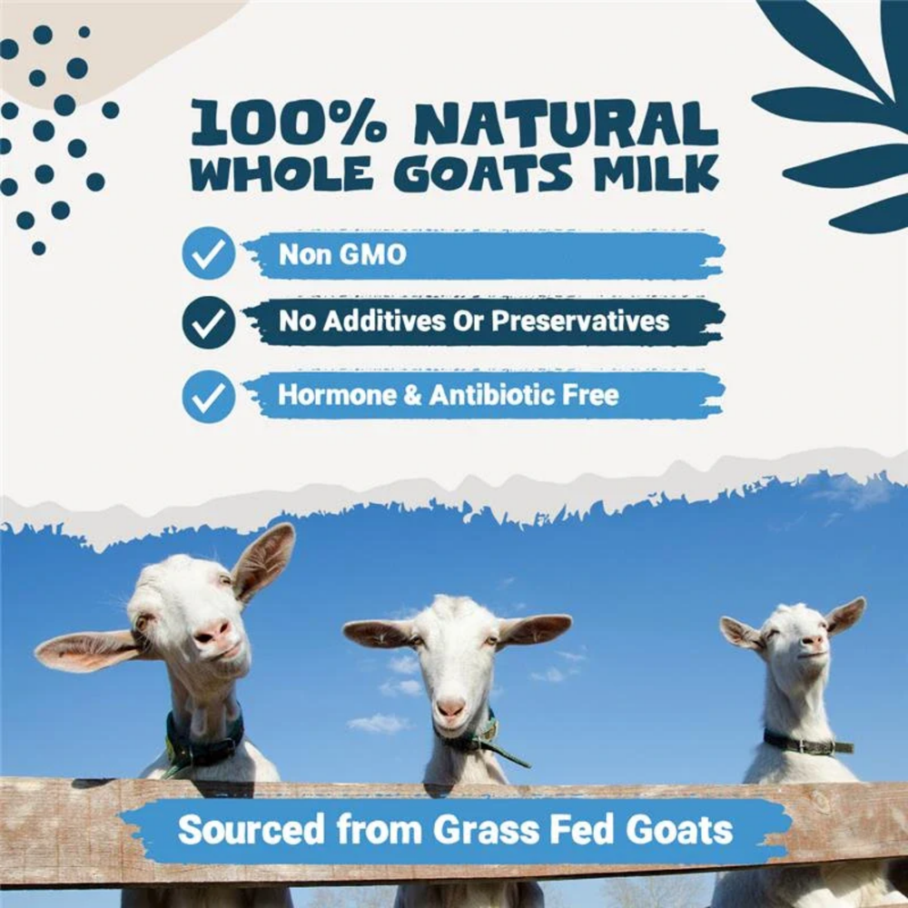 Goats Milk Powder for Dogs & Cats 250g - 100% Natural label detail – Natural Nutrition