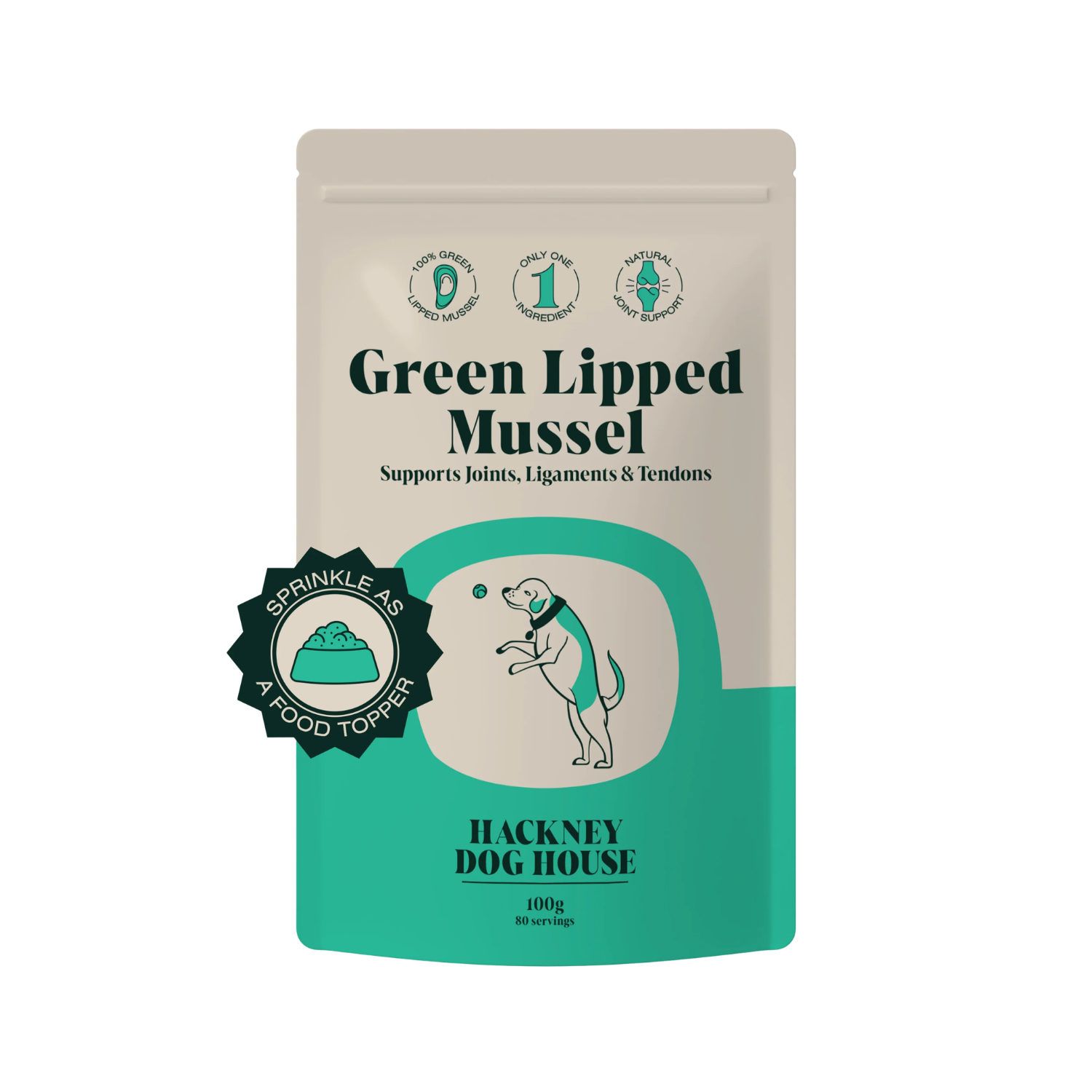 Green Lipped Mussel Powder for Dogs & Cats | 80 Servings – Joint Support & Soothing Comfort
