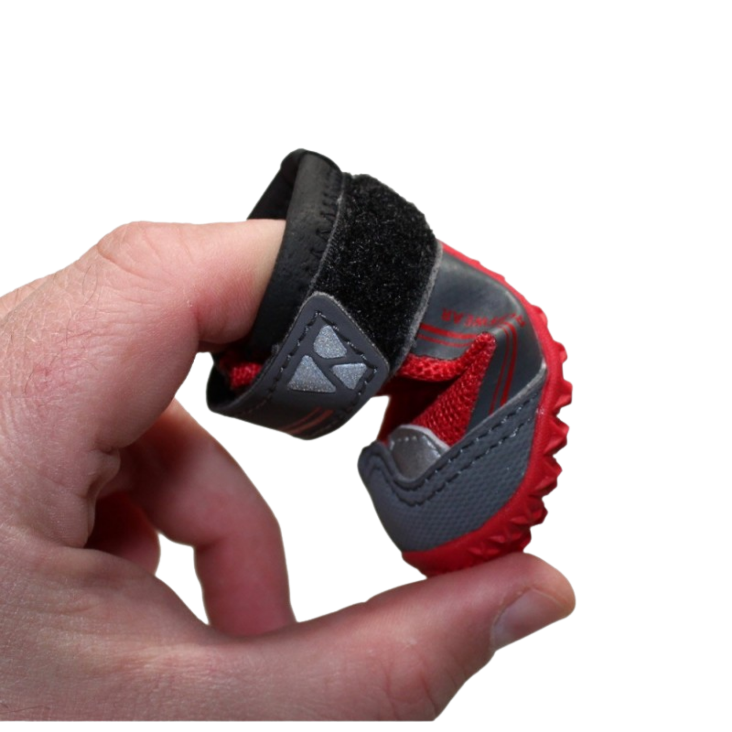 Grip Trex Outdoor Dog Boots with Vibram Sole (Set of 2) usage view – Secure Closure