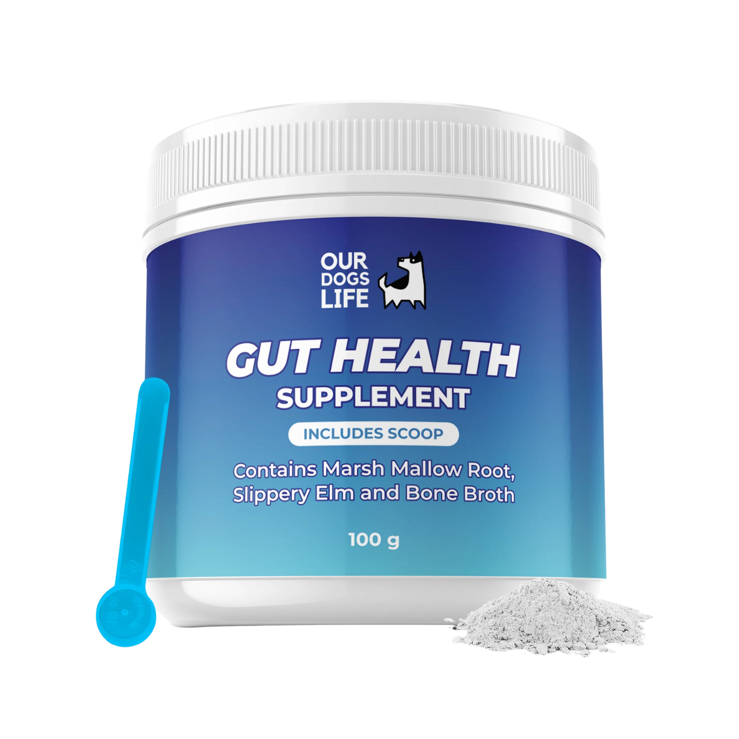 Gut Health Powder Supplement for Dogs - 100g – Gut Support & Reduces Bloating