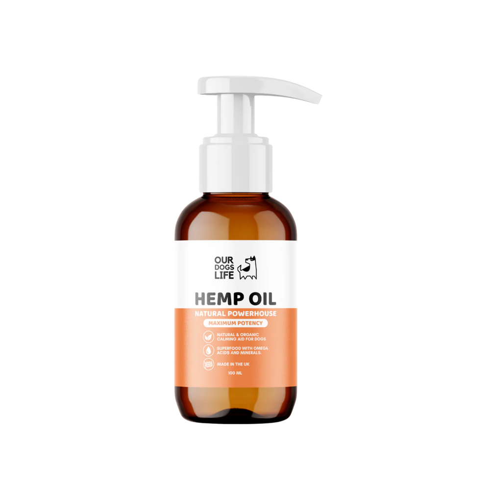 Hemp Seed Oil for Dogs - Natural Calming & Coat Support packaging – Shiny Coat