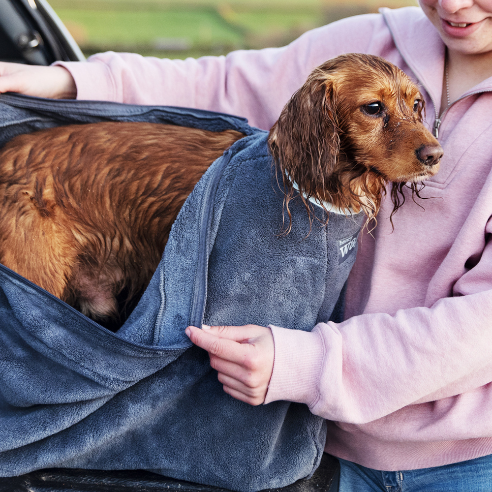 Henry Wag Microfibre Dog Drying Bag product detail – Mess-Free