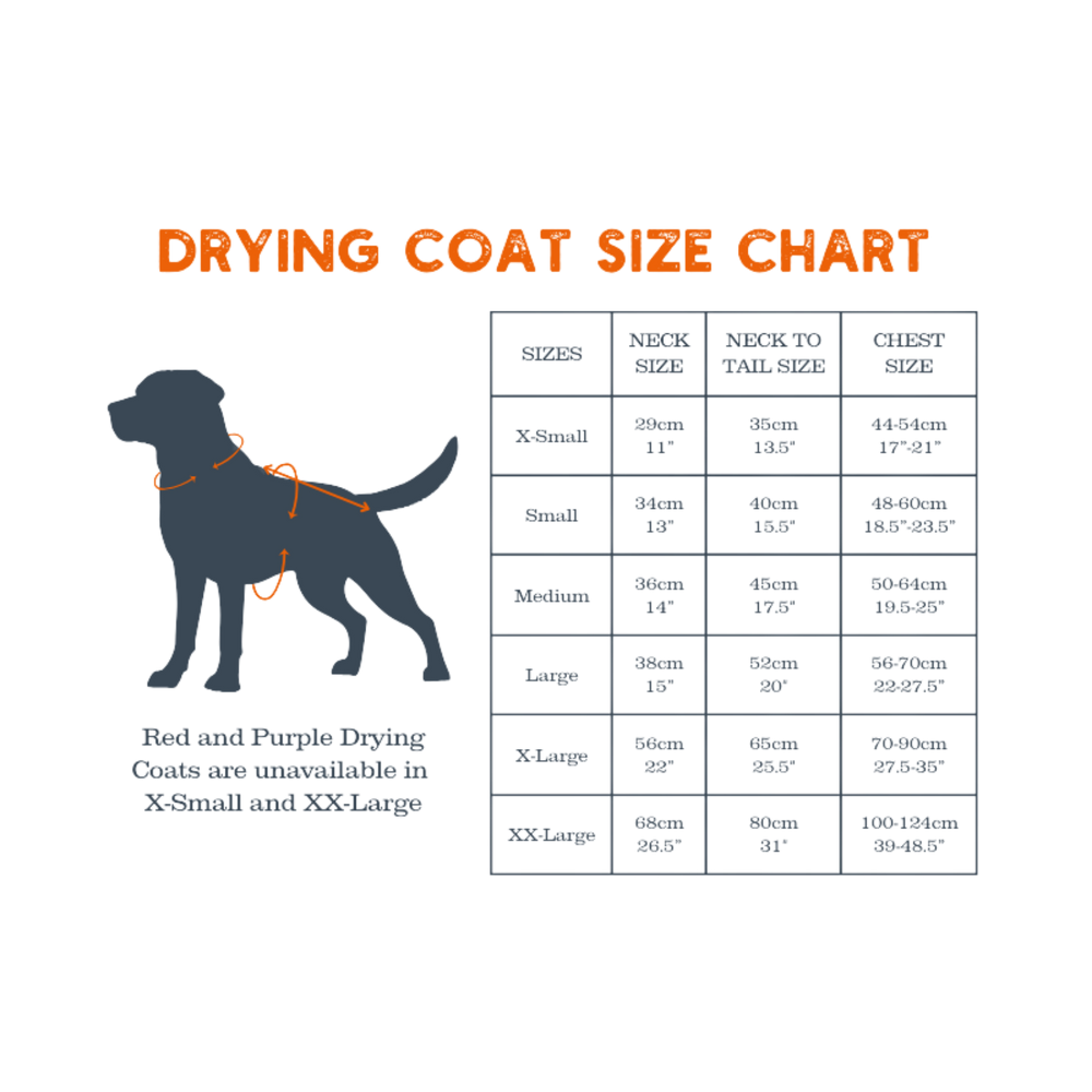 Henry Wag Microfibre Drying Coat label detail – Fast Drying