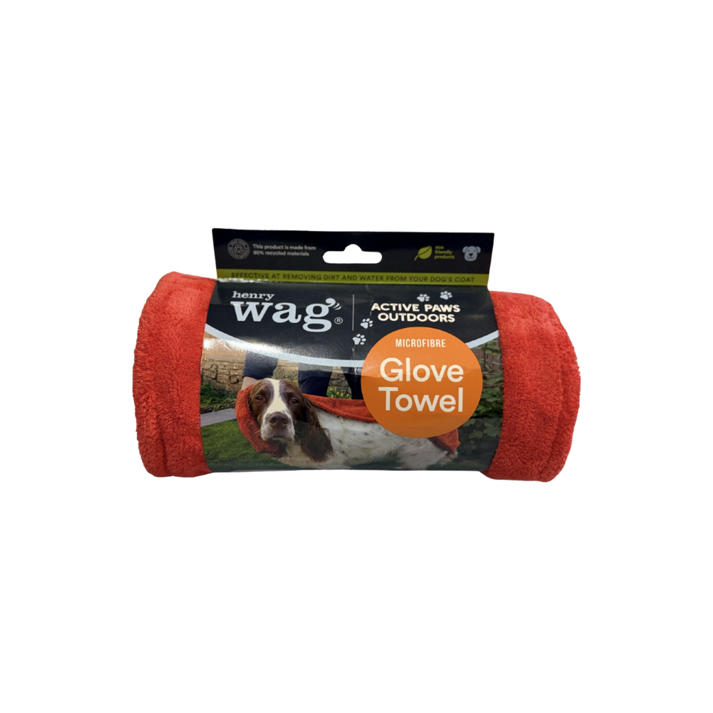 Henry Wag Pet Towel Glove packaging – Paw Cleaning