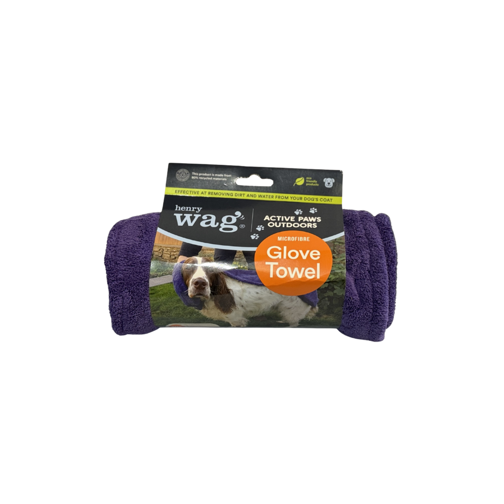 Henry Wag Pet Towel Glove close-up – Grooming