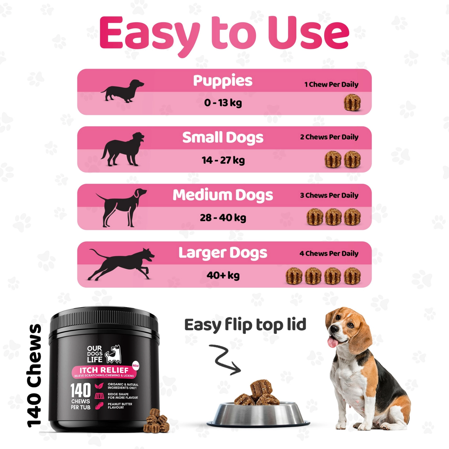 Itch Relief Chews for Dogs - Skin & Allergy Support product detail – Healthy Skin