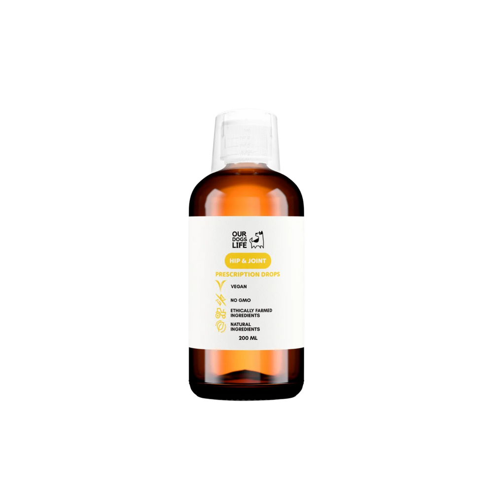 Joint & Hip Supplement Drops for Dogs (200ml) – Joint Support & Reduces Stiffness