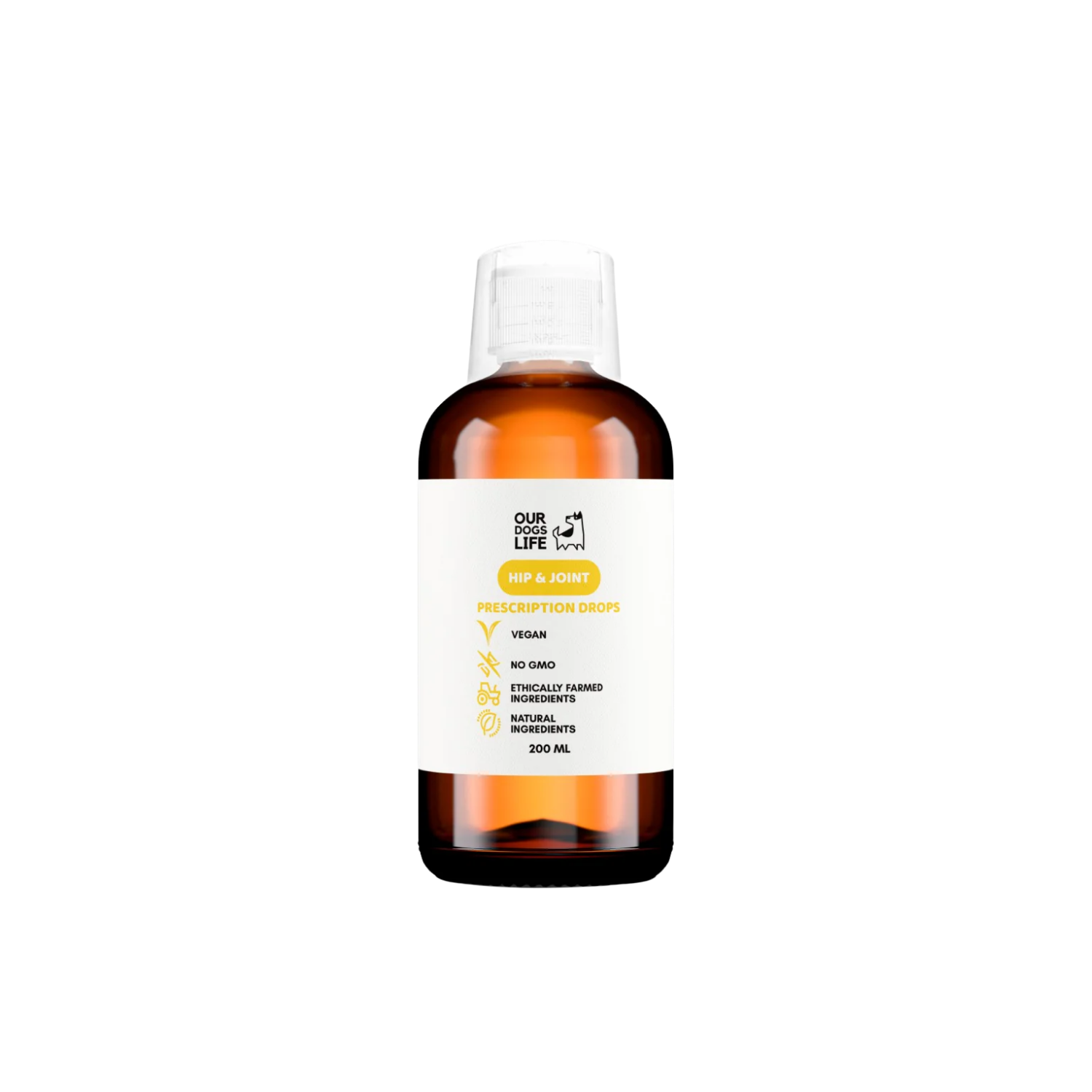 Joint & Hip Supplement Drops for Dogs (200ml) – Joint Support & Reduces Stiffness