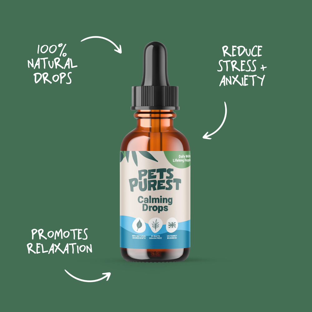 Natural Calming Drops for Dogs & Cats | 50ml packaging – 100% Natural