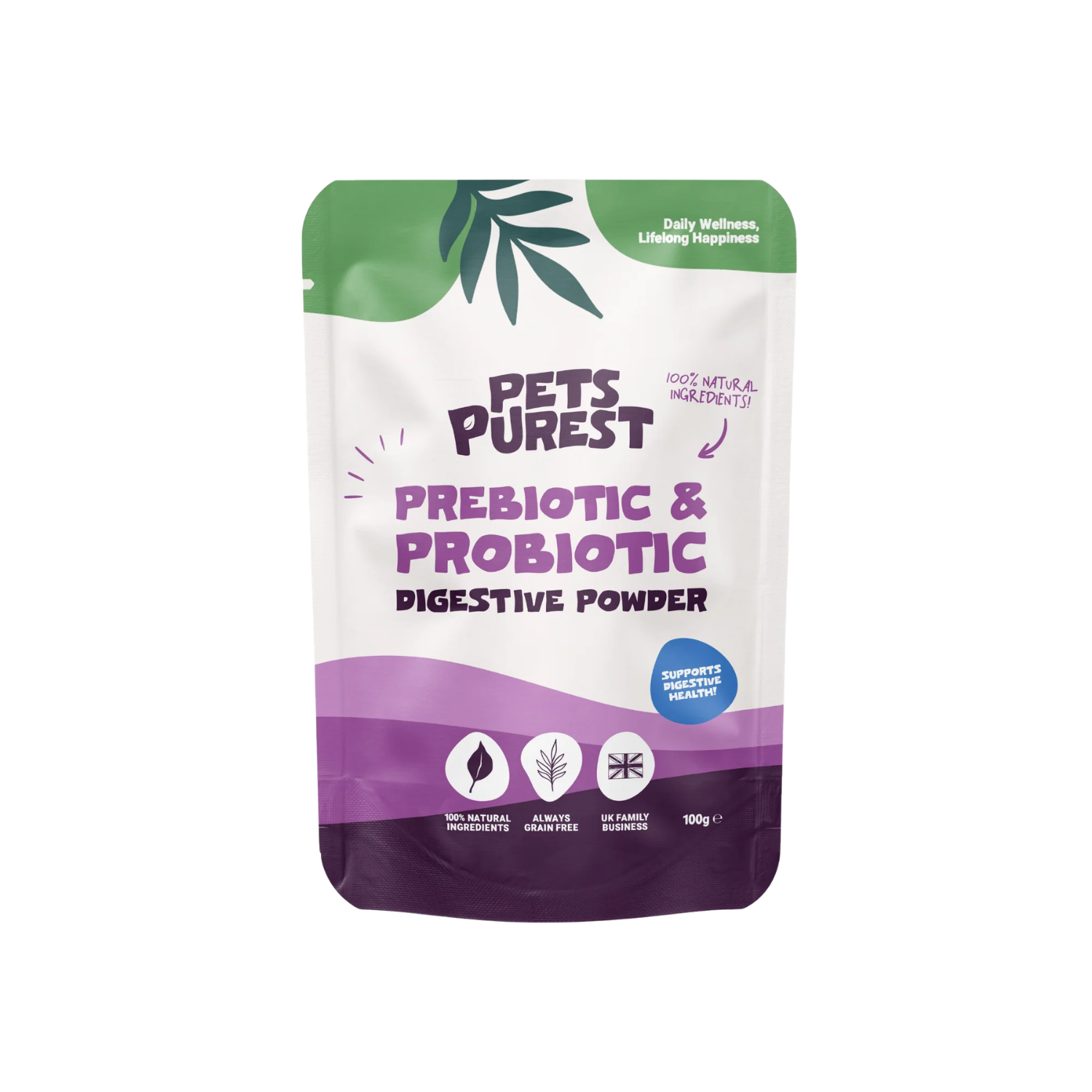 Natural Pre & Probiotic Powder for Dogs & Cats 100g – Gut Health & Firm Stools