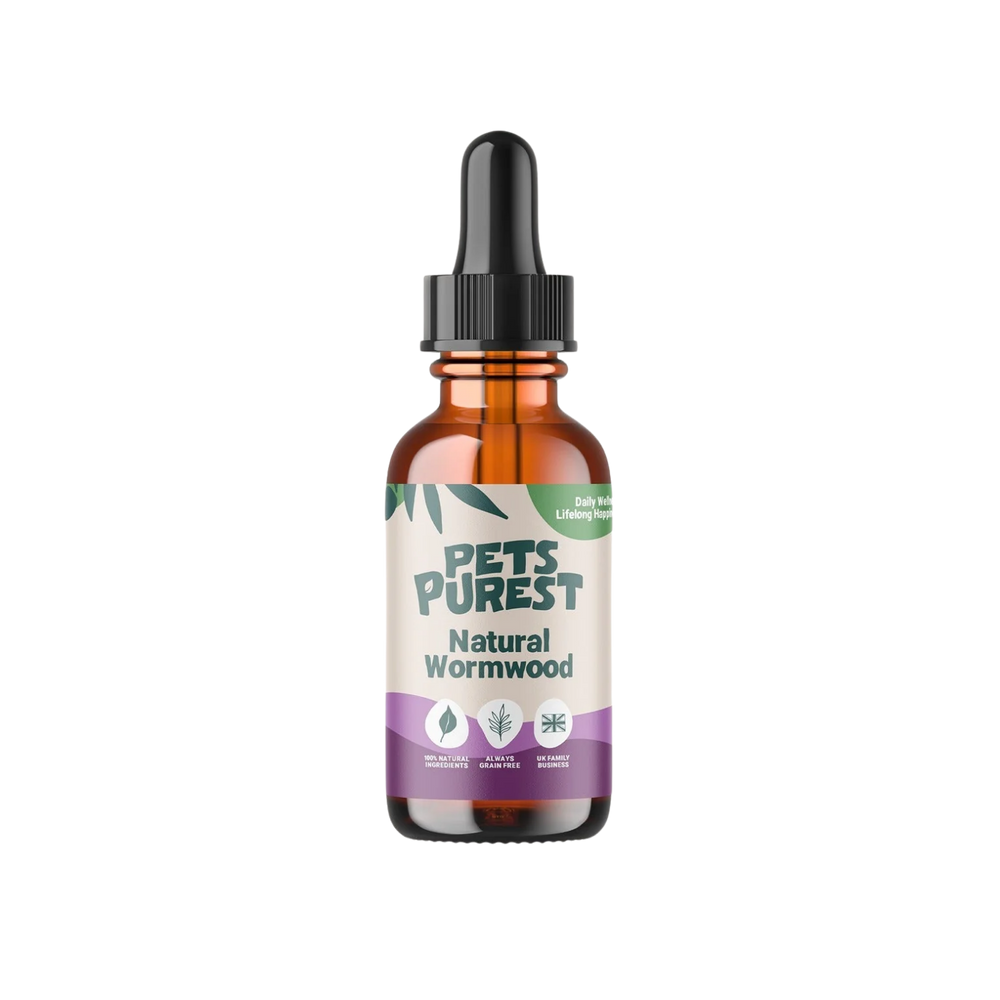 Natural Wormwood Herbal Drops for Dogs & Cats 50ml – Gut Health & Digestive Support